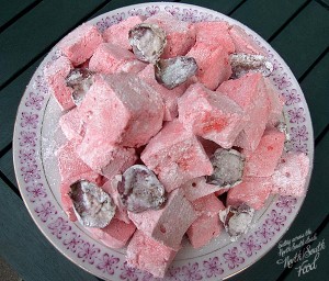 homemade pink rose scented marshmallows